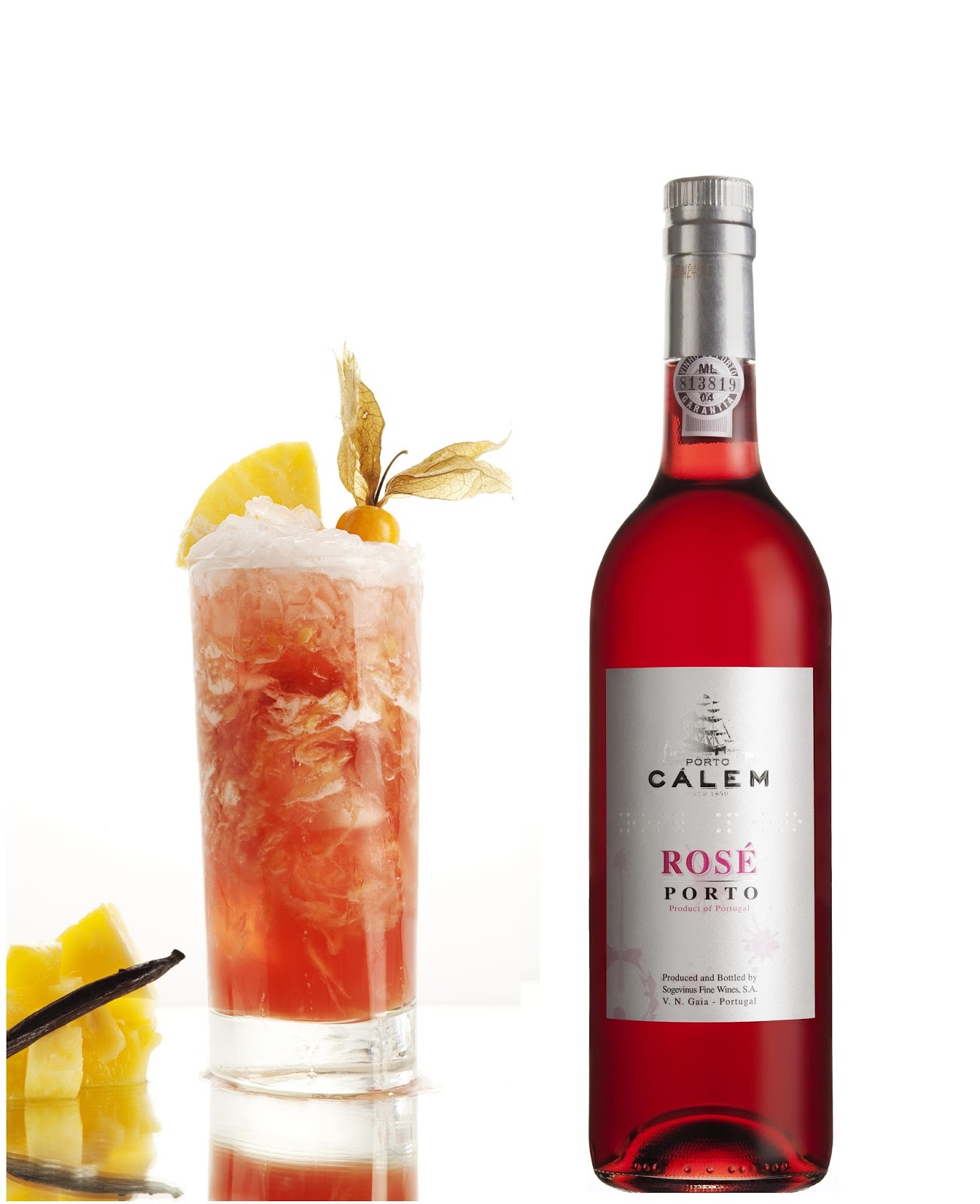 Cálem Porto Rosé com Ananás e Baunilha