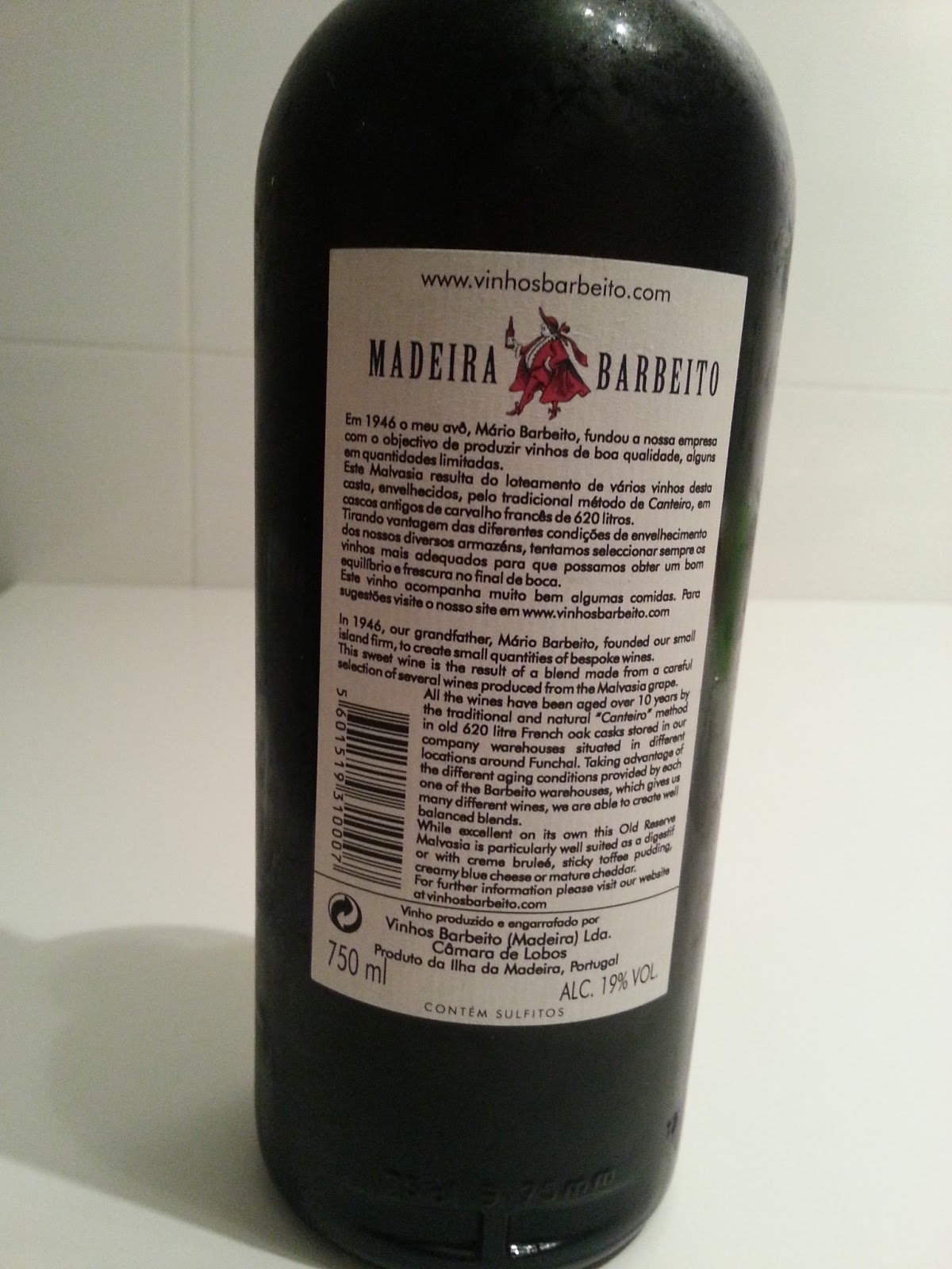 Madeira Barbeito Malvasia 10 Anos Old Reserve