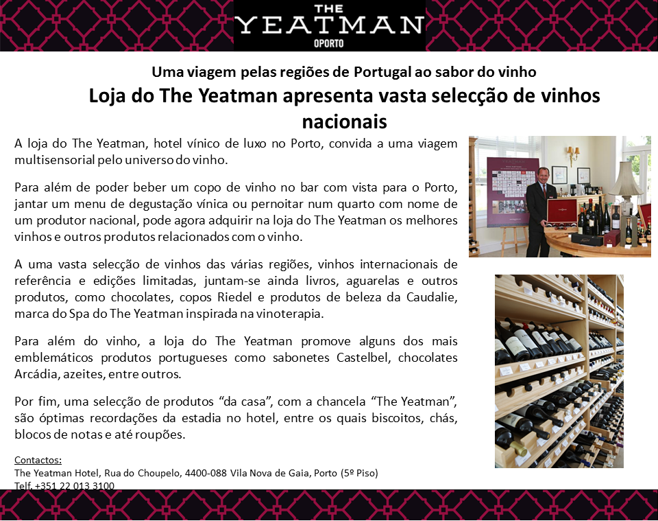 Loja do The Yeatman